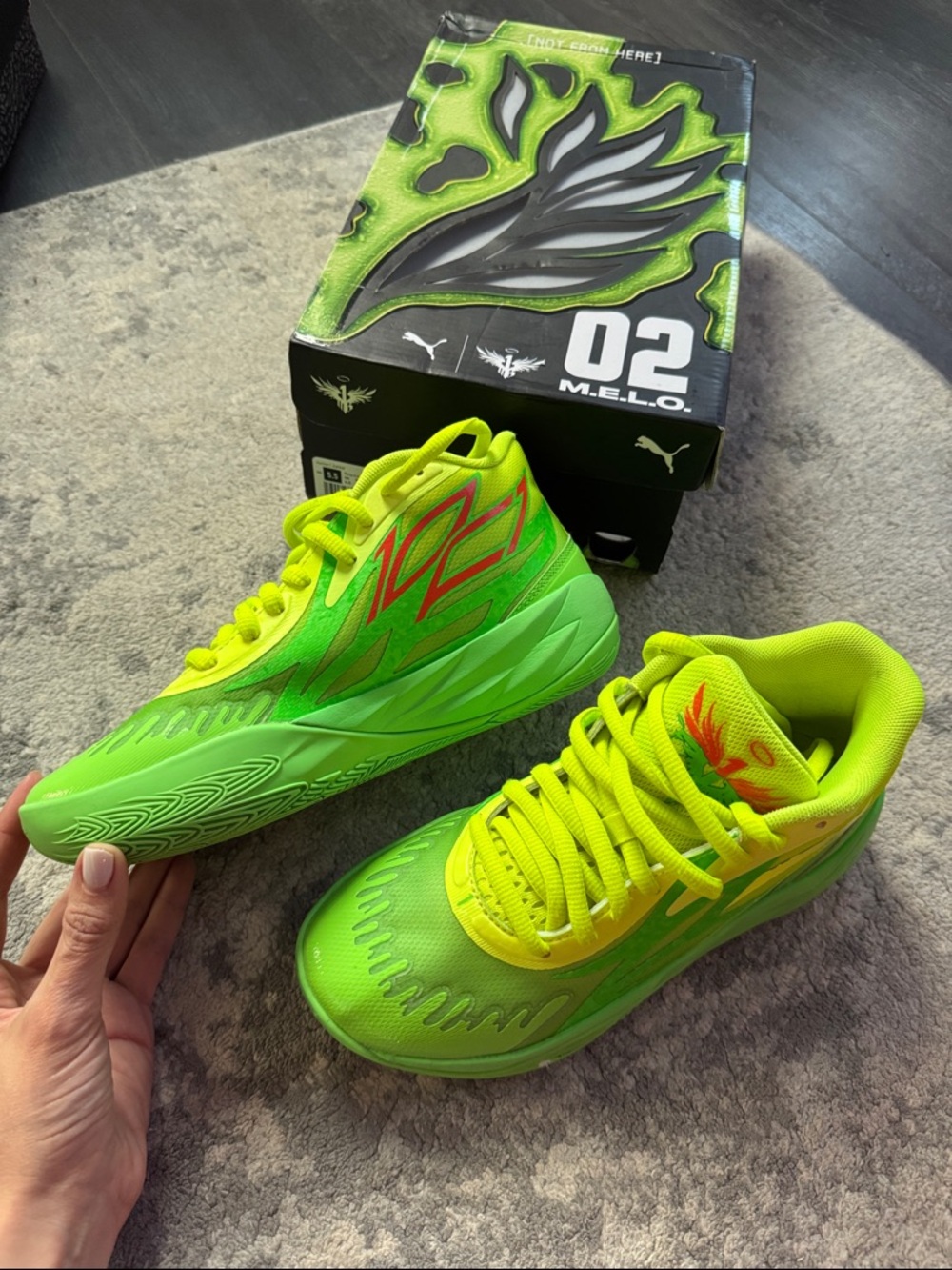 PUMA LaMelo Ball MB.02 "Nickelodeon Slime" sneakers